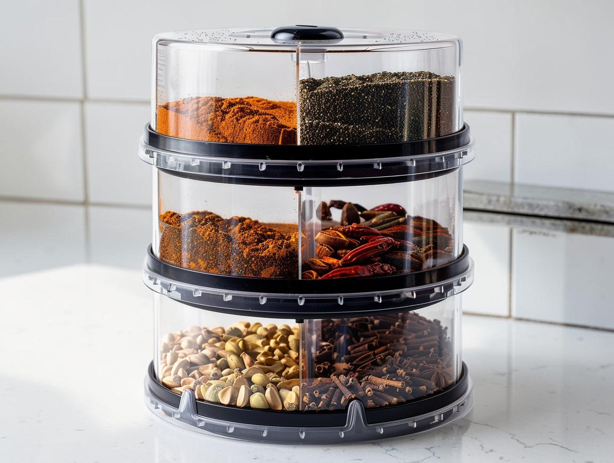 Modut™ 360° Rotating Spice Rack Organizer for Cabinet and Countertop