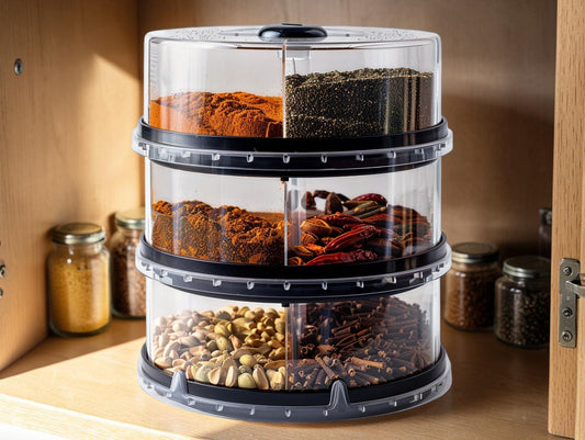 Modut™ 360° Rotating Spice Rack Organizer for Cabinet and Countertop