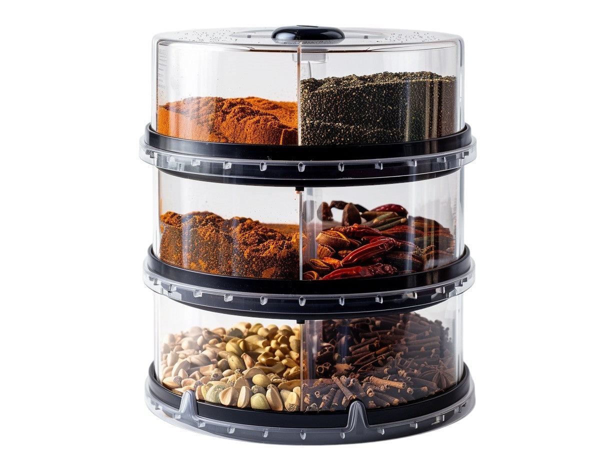 Modut™ 360° Rotating Spice Rack Organizer for Cabinet and Countertop