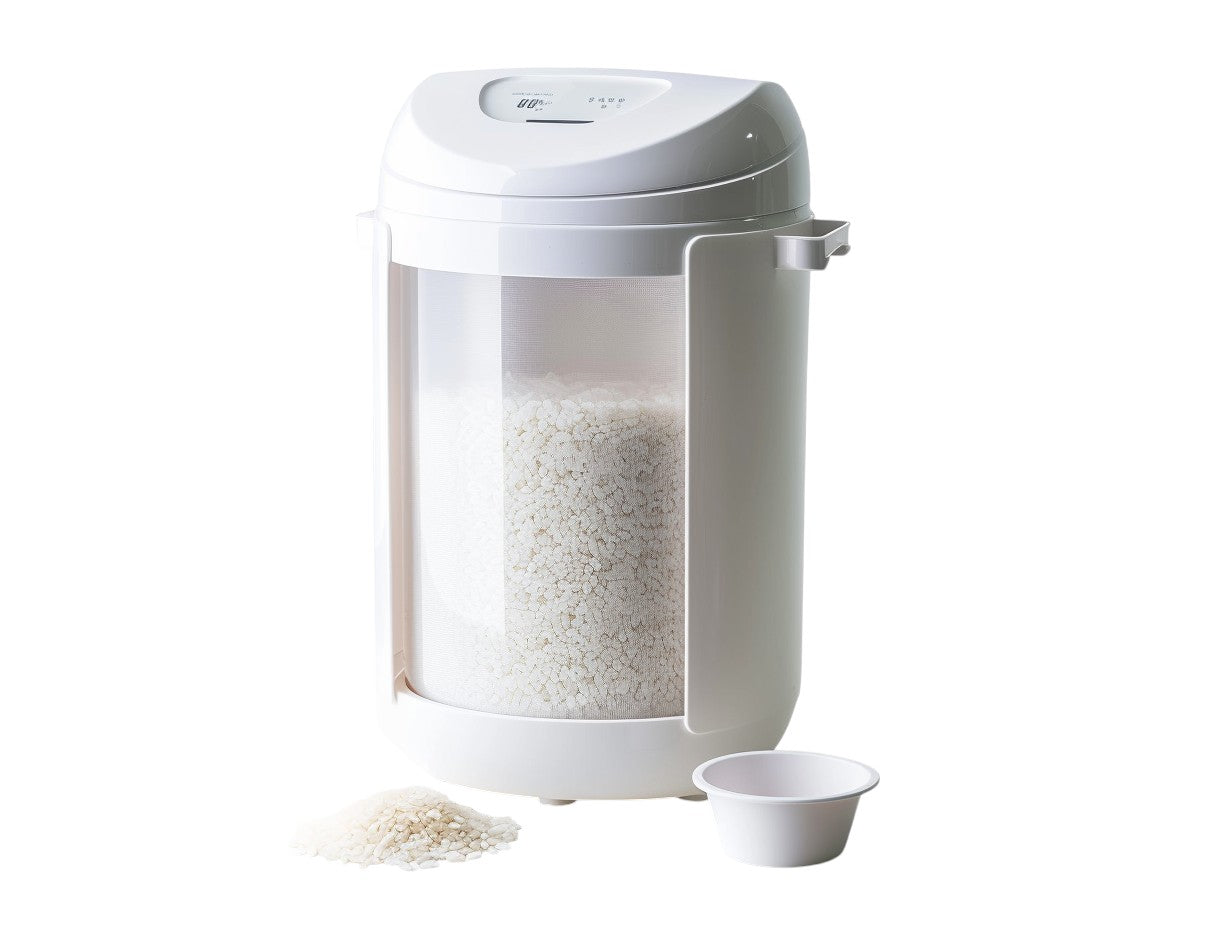 Modut™ Airtight Rice Dispenser - Large Capacity Food Storage Container with Measuring Cup